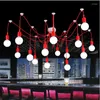 Pendant Lamps Modern Minimalist E27 Decorative Chandelier Colorful Multi-head Spider Lamp Personality Fashion Restaurant Ceiling Fixture