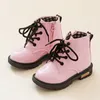 Stivali Bambini per ragazze Ragazzi Scarpe Primavera Autunno PU Pelle Bambino Moda Bambino Bambini Inverno caldo Neve 221117