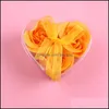 Dekorativa blommor kransar konstgjord rosblommastv￥l f￶r mor valentiner dag g￥va falsk simation bukett hj￤rta form blommor pe dhuun