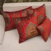 S Red Elegant European Velvet Engraved Fabric Cushion Cover Pudowcase SOFA CAR CUDOW CULDOW HOME TEXTILER Supplies263S2915447