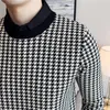 Men's Sweaters Brand Clothing Men Winter Thermal Knitting SweaterMale Slim Fit High Quality Shirt Collar Fake two Piece Pullover Sweatres 221117
