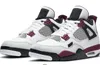 Lightning 4s Butach Buesball Buty Jumpman 4 Buty rolkowe Bordeaux Men Size 6 6,5 7 7,5 8 8,5 9,5 10 10,5 11 11,5 12 12,5 13 13,5