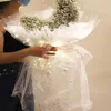 Emballage cadeau 5 pièces papier d'emballage de fleurs Cellophane 3 Modes LED lumineux matériel d'emballage floral décoration de mariage Bouquet fournitures