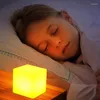 Cube lumineux pour pelouse, extérieur, jardin, chaise carrée, chambre à coucher, scène de nuit, dîner, KTV, lampe décorative, variateur