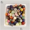 Arts And Crafts 100G Crystal Balls With Natural Stones And Minerals Sphere Feng Shui Stone Healing Chakra Hand Mas T200117 Drop Deli Dhwuy