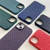 Custodie per cellulari Weave Soft Shell Dissipazione del calore Custodia protettiva anti-caduta treccia ultrasottile traspirante per iPhone 11 12 13 14 Plus Pro Max XS XR 7 8 Cover posteriore