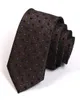 Bow Ties Gentleman Business Tie 2022 Design High Quality 7CM For Men Fashion Formal Neck Male Brown Necktie With Gift BoxBow