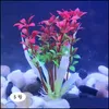 Garden Decorations Gardendecorations Simation Aquatic Flower Plant Fish Tank Scenery Cler Box Landscape Plants Selling With Various Dhvc0