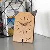 Relojes de pared, reloj para sala de estar, estilo nórdico, moda, madera maciza, restauración, formas antiguas, muebles modernos silenciosos, mesa