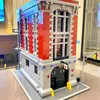 16001 Block Ghostbusters Street View Series مقر Firehouse Model Build Build Bricks Kids Education Toys 75827