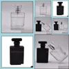 Perfume Bottle Portable Refillable Per Spray Bottle 50Ml Empty Vials Black Clear With Pump Sprayer Mist Atomizer Rrd3044 Drop Delive Dhbxx