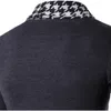 Męskie swetry Kovrlge jesienne zimowe klasyczne mankiet swetra krawędź wysokiej jakości męskie płaszcze z dzianiny Mzl046 221117