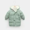 ダウンコート冬の子供の男の子カモフラージダウンジャケットアウターウェアの服フード付きティーンガールズコットンパッドパーカコート厚い2-12Y221118
