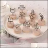 Altro decorazione per la casa 1pc Creative Round Wooden Note Numero Clip Tannocchia Clip Wedding Porta Porta O OS Clips Memo Nome Canderia 2 DHQHM