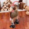 Decorazioni natalizie Retrattile Natale Renna Bambola decorazione natalizia Navidad Figurine Anno Alce Giocattoli Regalo per bambini Ornamenti per alberi 221117