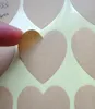 500pcslot 3536cm Blank Kraft Heart Design Sticker Label Party Gift Seal Stickers Handgjorda produkt Bröllop Seal8237692