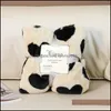 Couvertures Adorable lait motif couverture douce et confortable pour enfants chaud belle literie livraison directe maison jardin Textiles Dhwrn