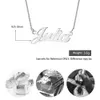 Подвесные ожерелья 925 Стерлинговое серебро персонализированное питание на питание на заказ Имя подвески День Матери День Рождества для женщин 221118