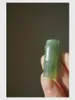 قلادة قلادة طبيعية هيتيان أخضر اليشم جوفاء يدوية منحوتة الخيزران المعلقات