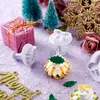 عيد الميلاد Holly Leaf Cookies Cutter Biscuit Fondant Plunger Mapplic Sugarcraft Cupcake تزيين أدوات الخبز MJ1132