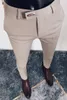 Pantaloni da uomo Primavera Estate Uomo Casual Business Formale Slim Fit Tinta unita Pantaloni sociali da ufficio Pantaloni da festa di nozze Pantalone 221118