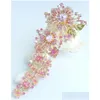 Broches Broches Broches Broches Magnifique 7.28 Rose Pendentif En Cristal Autrichien Orc Fleur Broche Ee04704C4 Drop Livraison Bijoux Dhspf