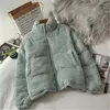 Trench feminina casacos de outono inverno algodão feminino cotelinha gola alta Parkas Parkas Loose Ladies Artilha Outer;