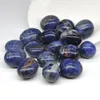 Figurine decorative Rotondo naturale Sodalite blu Bulk Pietre burattate Campione di ghiaia Cristalli curativi Pietra preziosa minerale Acquario Casa