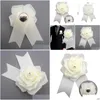 Spille Spille Spille Spille 5 pezzi Spilla fiore artificiale unisex Pin Cor Abito da festa di nozze Accessorio Consegna di gioielli Dh137