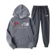 Men's Tracksuits Trapstar Tracksuit Brand Printed Sport 15 Warm Colors Two Pieces Loose Set Hoodie Pants Jogging Hooded 221117