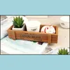 Planters Pots Retro Design Planters Fashion Wooden Garden Pot Anti Wear Desktop Flowerpot Fun Decorations Storage Box 3 7Hx Zz Dro Dhtj3