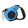 Dog Collars Pet Traction Device Automatic Retractable Rope Bone Printing Walking Chain