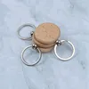 Кламки 30 шт. Пустые круглые деревянные ключи цепь DIY Деревянные подарки подарки