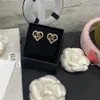 Fashion Jewelry Womens Earrings Heart With Diamonds Luxury Designer Women Jewelry Ear Ring So Cool Beautiful Part Wedding letter