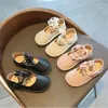 Zapatos planos Joycutebaby2022 Niños Cuero Flor Bebé Moda Casual Niñas Princesa de suela suave