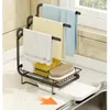 Kitchen Storage Home Sink Shelf Bathroom Towel Organizer Soap Sponge Holder Drain Rack Basket Gadgets Accessories