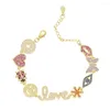 Collane con ciondolo 2022 Arcobaleno colorato Cz pavimentato Multi collana girocollo portafortuna per le donne Luxury Cute Animal Eye Smile Lip Jewelry