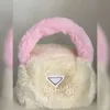 Totes süße sanfte Farbe Lagerung blockiert Plüsch Tasche rosa kleine und frische Mädchen Kette Messenger Eimer Mode Geldbörsen 1115