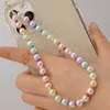 Ciondoli per cinturini per cellulare Nuovo cordino anti-smarrimento con perline alla moda per gioielli da donna Accessori per corde da polso con catena mobile