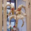 Décorations de Noël Rose Elf Couple Poupées En Peluche Peluches Arbre Pendentif Goutte Ornements Suspendus Décoration Année Cadeaux pour Enfants Enfants 221117