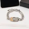 Designer kedjor armband man kvinna l￤nk armband justerbara kedjor modem￤rke p￤rlh￤nge smycken