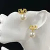 2022 NEW Charm Oper Mashion Massion Luxury Brand Designer Pearl Dangle Earn