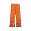 Calças masculinas calças vintage carga joggers sweatpant cargas graffiti impressão suor pantalon respingo tinta jogger velo loose239b