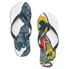 Anpassade sommarflip-flops trend inomhus utomhus tofflor mode casual strand sandaler d2 storlek 36-45