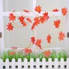 Fleurs décoratives 2.3M vigne artificielle rouge automne fausse guirlande plantes feuillage chaîne jardin de noël pour la fête de mariage maison