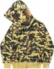 Sweat à capuche pour homme Full Zip Up Hoodies pour femme Veste de camouflage noire Sweat à capuche bleu Sweat à capuche homme femme chaud à manches longues Tech Fleece