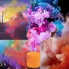 16pcs komik renkli duman kek sprey efekti göster cadılar bayramı parti sahne stüdyosu düğün po prop sihirli sis kek 220816