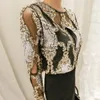 Women's Blouses Womens Gold Blouse Mesh Bling Transparent Bead Pullover Shirt Sequined Tops Vest Slim Fit 2Colors 2022