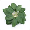 Andra evenemangsfestleveranser Silk Rose Leaves Party Supplies Juldekorationer för Hem Wedding Bride handledsdekorativa blommor en dhaek