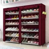 3/4/5/6/8 Layers Dustproof Assemble Shoes Rack DIY Home Furniture Non-woven Storage Shoe Shelf Hallway Cabinet Organizer Holder YSJ147